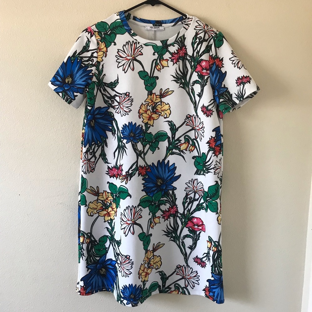 Zara floral print dress